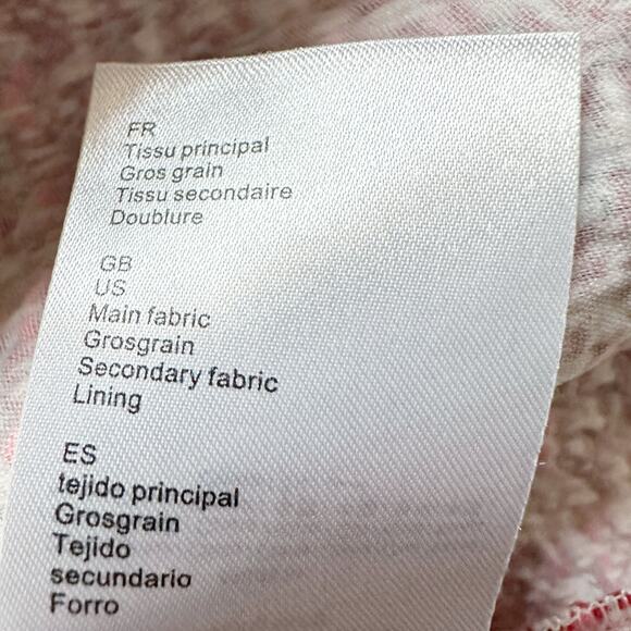 Maje Tweed Mini Dress V Neck with Ethnic Trim‎ women’s size 2 recycled polyester - Picture 13 of 16